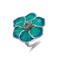 Ringe Artlinea Dame Flower smalti in Silber ZAN405-MB - ZAN405-MB